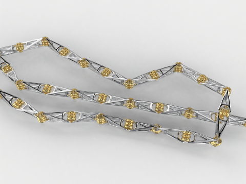 Jewelry Link for chain or bracelet 8mm width STL ready for Print 3D 打印模型