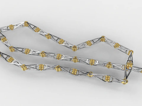 Ювелирное звено для цепочки или браслета шириной 8 мм STL готово к печати 3D Принт Модель