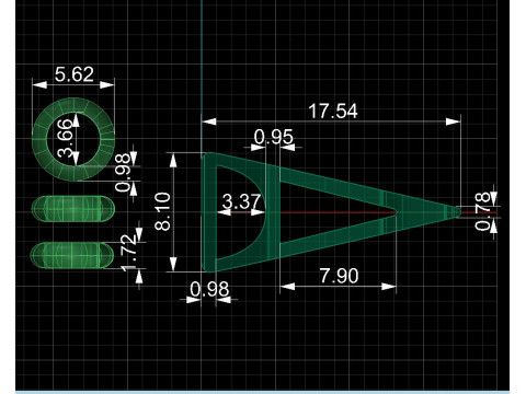 Jewelry Link for chain or bracelet 8mm width STL ready for Print 3D 打印模型
