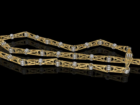 Ювелирное звено для цепочки или браслета шириной 8 мм STL готово к печати 3D Принт Модель