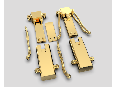 Jewelry CLASP Lock box for necklace 6mm STL ready to Print 3D Druckmodell