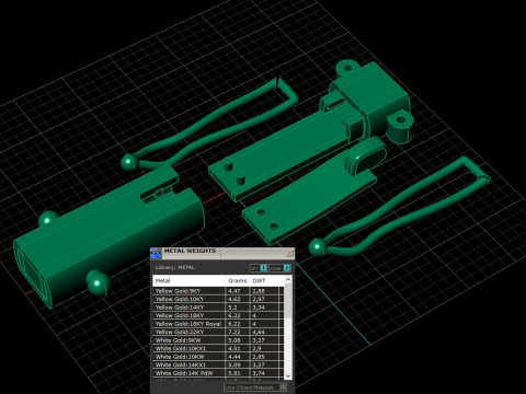 Jewelry CLASP Lock box for necklace 6mm STL ready to Print 3D Druckmodell
