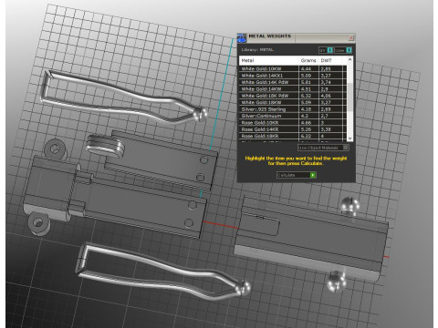 Jewelry CLASP Lock box for necklace 6mm STL ready to Print 3D Druckmodell