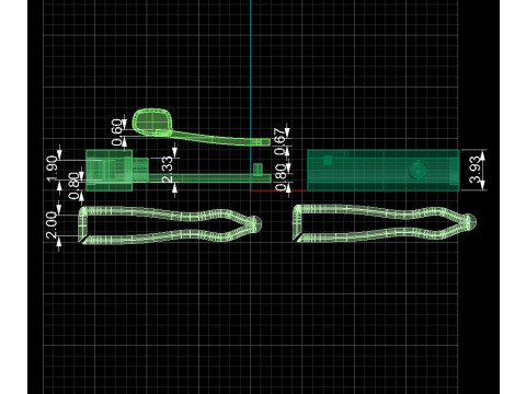 Jewelry CLASP Lock box for necklace 6mm STL ready to Print 3D Druckmodell