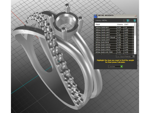 Pierścionek zaręczynowy nieskończoność KAMIEŃ 05ct - plik do druku Model do druku 3D