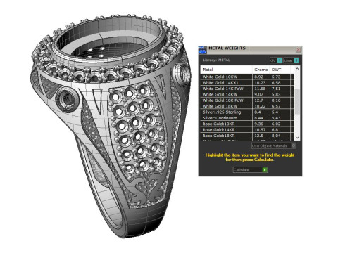 Cincin Meterai Pria Perhiasan dengan ONYX - STL yang dapat dicetak Model Cetak 3D