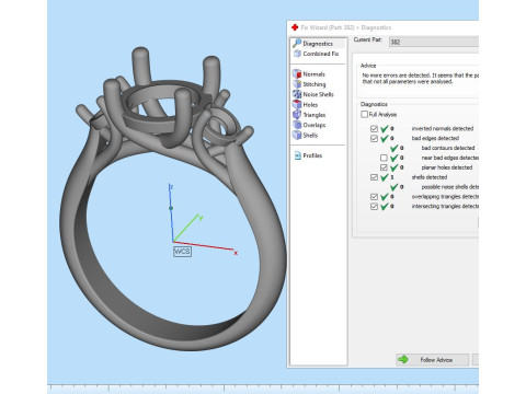Engagement ring Three STONES -printable STL 3D printmodel