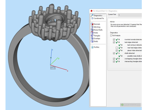 Engagement ring OVAL 7x5mm 06ct -STL printable 3D Print Model