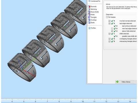 珠宝希腊钥匙图章戒指 14 毫米 - 可打印 STL 3D 打印模型