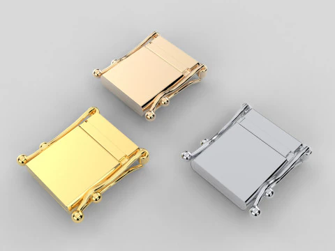 Jewelry 12mm CLASP Lock box light for bracelet 12mm printable STL 3dm 3D Print Model