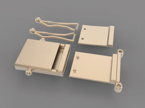 Jewelry 12mm CLASP Lock box light for bracelet 12mm printable STL 3dm 3D Print Model
