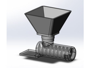 Hopper screw conveyor 3D Model