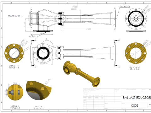 Ballast-eductor 3D Model
