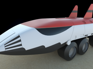 Saber Rider - Fireball Red Racer 3D print model 3D-printmodel