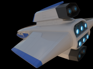 Galaxy Rangers - Ranger One spaceship 3D print model Model do druku 3D