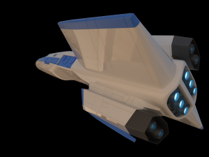 Galaxy Rangers - Ranger One spaceship 3D print model Model do druku 3D
