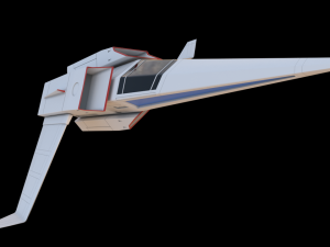 Galaxy Rangers - Interceptor spaceship 3D print model 3D Принт Модель
