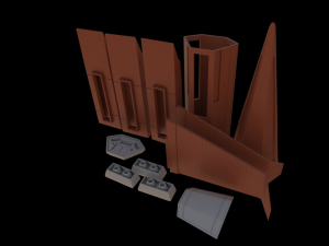 Galaxy Rangers - Interceptor spaceship 3D print model 3D 打印模型