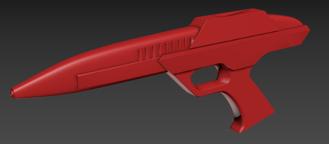 Energy Pistol - TNG Movies Style Phaser 3D print model 3D 打印模型 .c4d .max .obj .3ds .fbx .stl .blend 