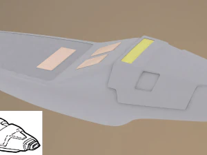 Conceito de arma de energia estilo TNG Phaser Modelo de impress&atilde;o 3D Modelo de Impressão 3D