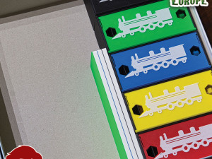 TICKET TO RIDE EUROPE INSERTS - INTERNAL ORGANIZER BY AM-MEDIA 3D 프린트 모델