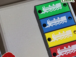TICKET TO RIDE EUROPE INSERTS - INTERNAL ORGANIZER BY AM-MEDIA 3D Print Model