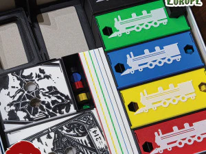 TICKET TO RIDE EUROPE INSERTS - INTERNAL ORGANIZER BY AM-MEDIA 3D Print Model