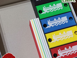 TICKET TO RIDE EUROPE INSERTS - INTERNAL ORGANIZER BY AM-MEDIA 3D 프린트 모델