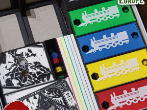 TICKET TO RIDE EUROPE INSERTS - INTERNAL ORGANIZER BY AM-MEDIA 3D 프린트 모델