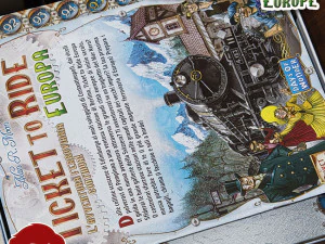 TICKET TO RIDE EUROPE INSERTS - INTERNAL ORGANIZER BY AM-MEDIA 3D Print Model