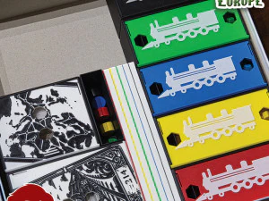 TICKET TO RIDE EUROPE INSERTS - INTERNAL ORGANIZER BY AM-MEDIA 3D Print Model