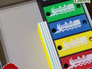 TICKET TO RIDE EUROPE INSERTS - INTERNAL ORGANIZER BY AM-MEDIA 3D 프린트 모델