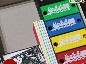 TICKET TO RIDE EUROPE INSERTS - INTERNAL ORGANIZER BY AM-MEDIA 3D 프린트 모델