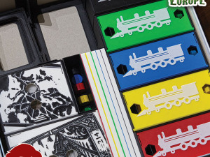 TICKET TO RIDE EUROPE INSERTS - INTERNAL ORGANIZER BY AM-MEDIA 3D 프린트 모델