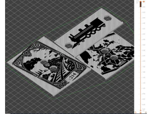 TICKET TO RIDE EUROPE INSERTS - INTERNAL ORGANIZER BY AM-MEDIA 3D Print Model
