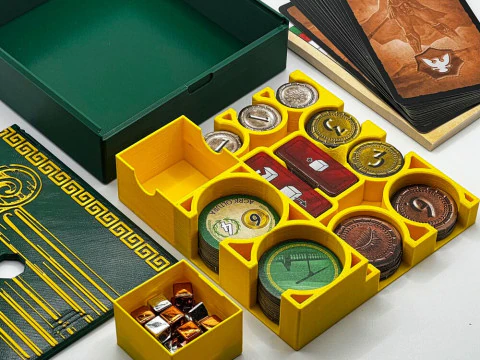 7 WONDERS BASISSPEL EN EXP PANTHEON EN AGORA 3D PRINTBARE INSERTS - INTERNE ORGANIZER DOOR AM-MEDIA 3D printmodel
