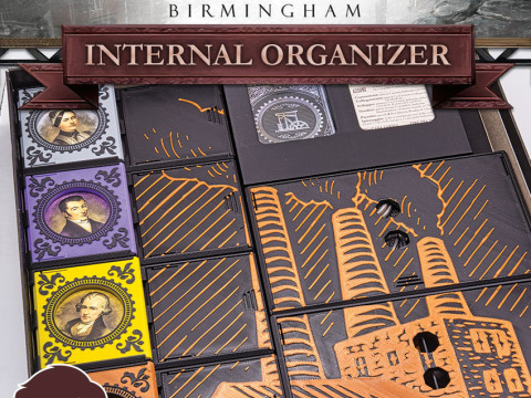 BRASS BIRMINGHAM INSERTS - INTERNAL ORGANIZER BY AM-MEDIA MULTICOLOR WITH ANY 3D PRINTER 3D Print Model