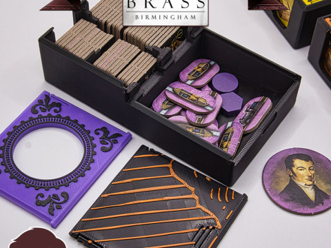 BRASS BIRMINGHAM INSERTS - INTERNAL ORGANIZER BY AM-MEDIA MULTICOLOR WITH ANY 3D PRINTER 3D Print Model