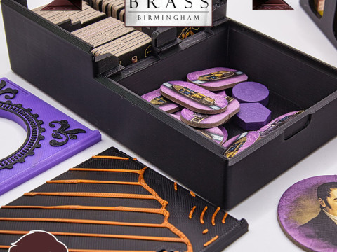 BRASS BIRMINGHAM INSERTS - INTERNAL ORGANIZER BY AM-MEDIA MULTICOLOR WITH ANY 3D PRINTER 3D Print Model