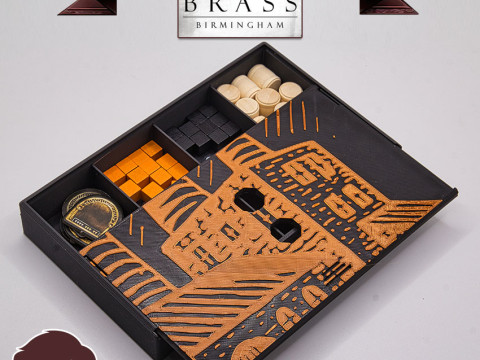 BRASS BIRMINGHAM INSERTS - INTERNAL ORGANIZER BY AM-MEDIA MULTICOLOR WITH ANY 3D PRINTER 3D Print Model