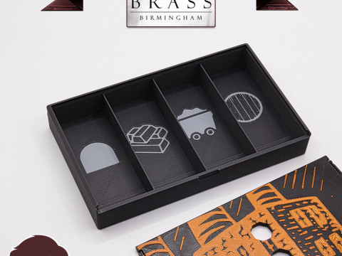 BRASS BIRMINGHAM INSERTS - INTERNAL ORGANIZER BY AM-MEDIA MULTICOLOR WITH ANY 3D PRINTER 3D Print Model