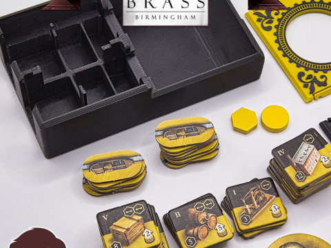 BRASS BIRMINGHAM INSERTS - INTERNAL ORGANIZER BY AM-MEDIA MULTICOLOR WITH ANY 3D PRINTER 3D Print Model