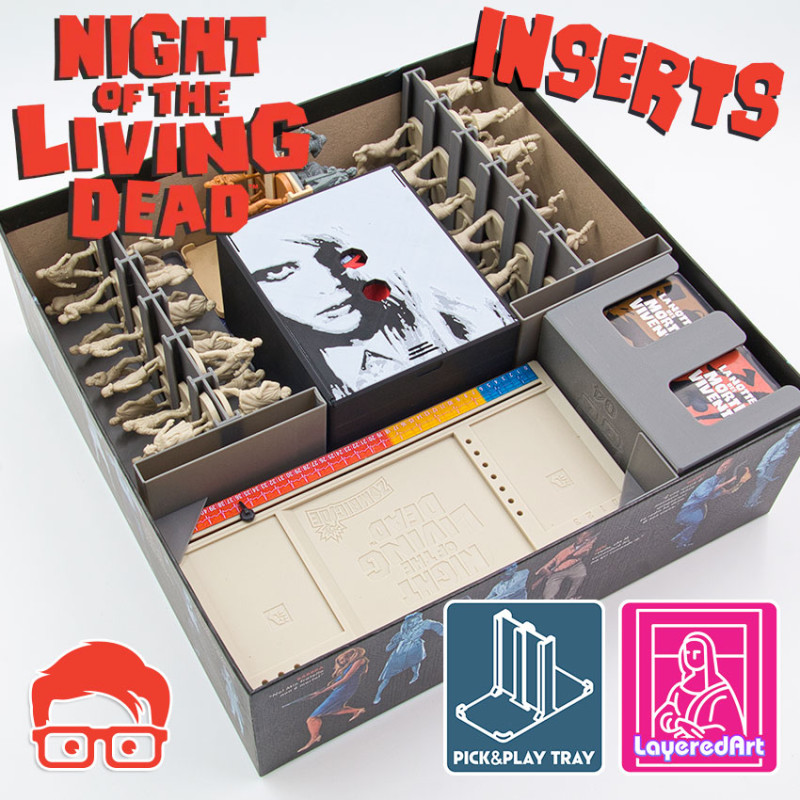 NIGHT OF THE LIVING DEAD INSERTS - ORGANIZER BY AM-MEDIA MULTICOLOR WITH ANY 3D PRINTER 3D-Druckmodell .c4d .max .obj .3ds .fbx .stl .blend 