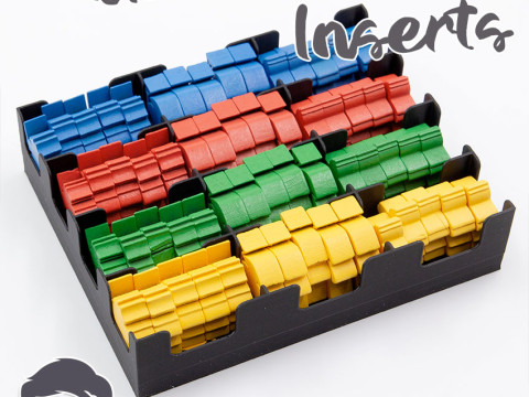 THE WHITE CASTLE INSERTS - ORGANIZER BY AM-MEDIA 3D Print Model