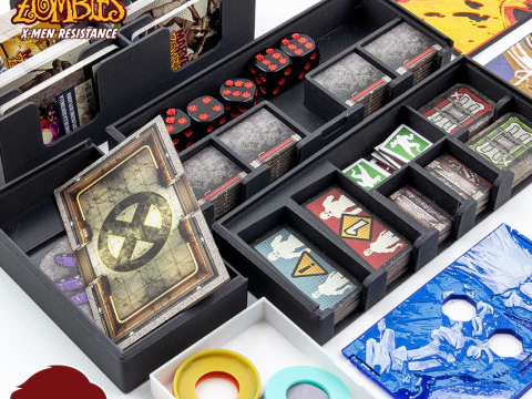 Zombicide Marvel X-Men resistance inserts - ORGANIZER PLUS 2 SPECIAL GIFT BY AM-MEDIABIZ 3D Print Model