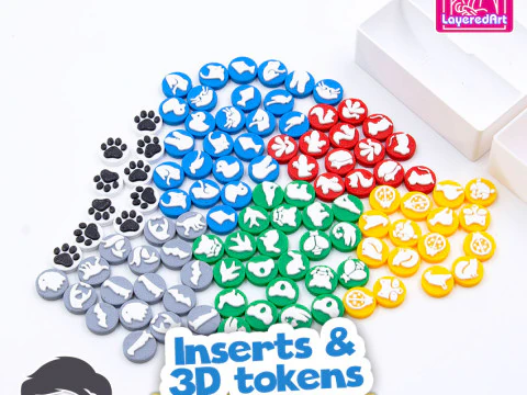 Inser&ccedil;&otilde;es - Organizador de Harmonias e fichas de animais atualizadas por am-mediabiz Modelo de Impressão 3D