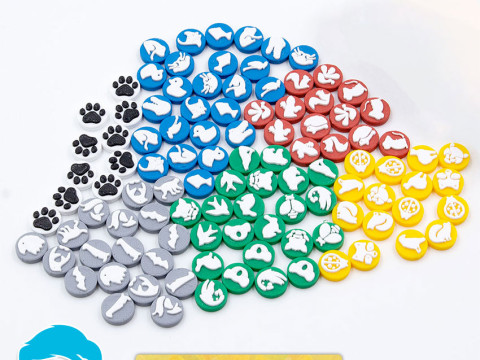 Upgraded animal tokens for Harmonies board game by am-mediabiz 3Dプリントモデル