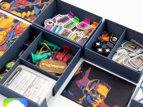 HORRIFIED BOARD GAME INSERTS - ORGANIZER BY AM-MEDIA Model Cetak 3D