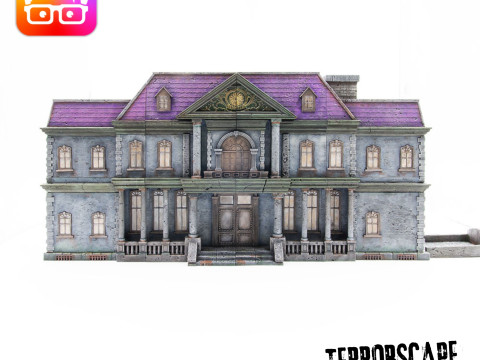 Terrorscape 3d mansion boardgame with fear tokens key and Separate Ways stands included 3D Print Model