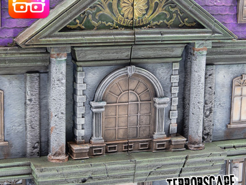 Terrorscape 3d mansion boardgame with fear tokens key and Separate Ways stands included 3D Print Model